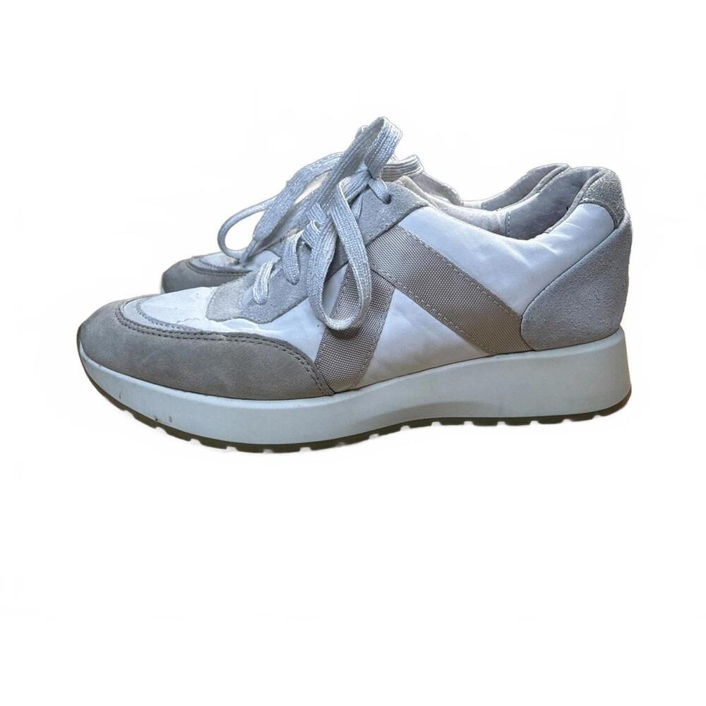 Munro Piper Tennis Sneaker Women’s Size 6 White Tan Athleisure Trainer Gorpcore